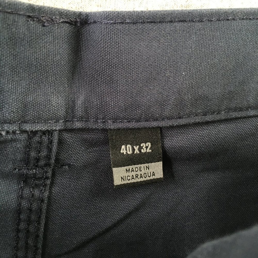 Tags Detached-Men- Carhartt Pants 40x32 Loose Fit Canvas Utility Work - Picture 4 of 7